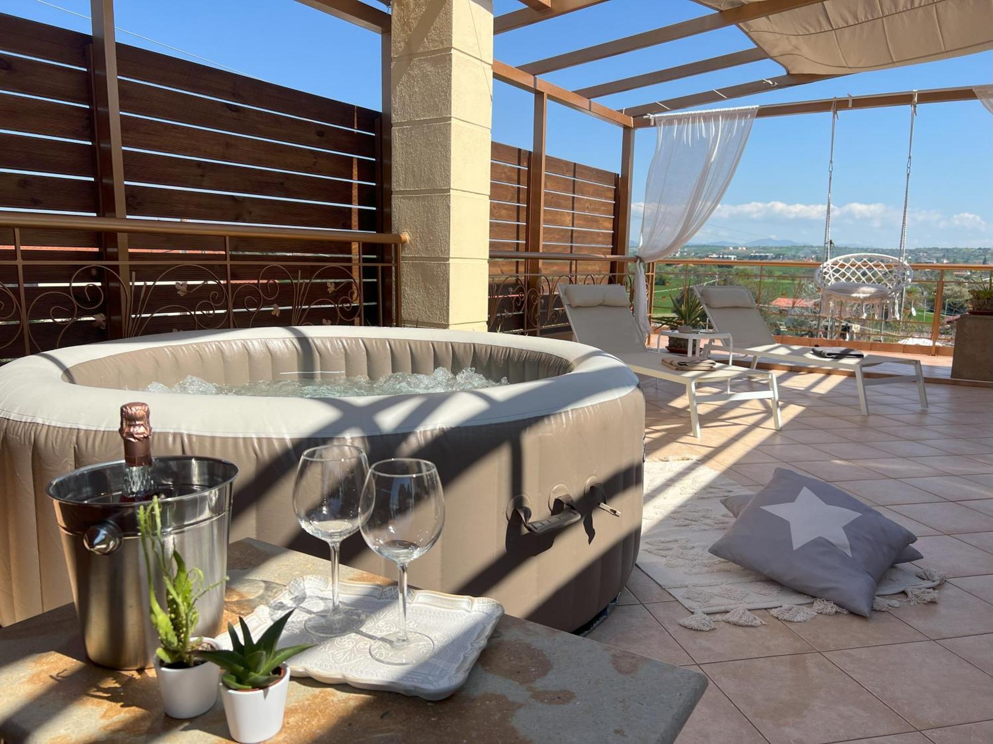 Doormat# Wait 'N Sea, Jacuzzi, Luxury Stone House Apartment เอปาโนมี ภายนอก รูปภาพ